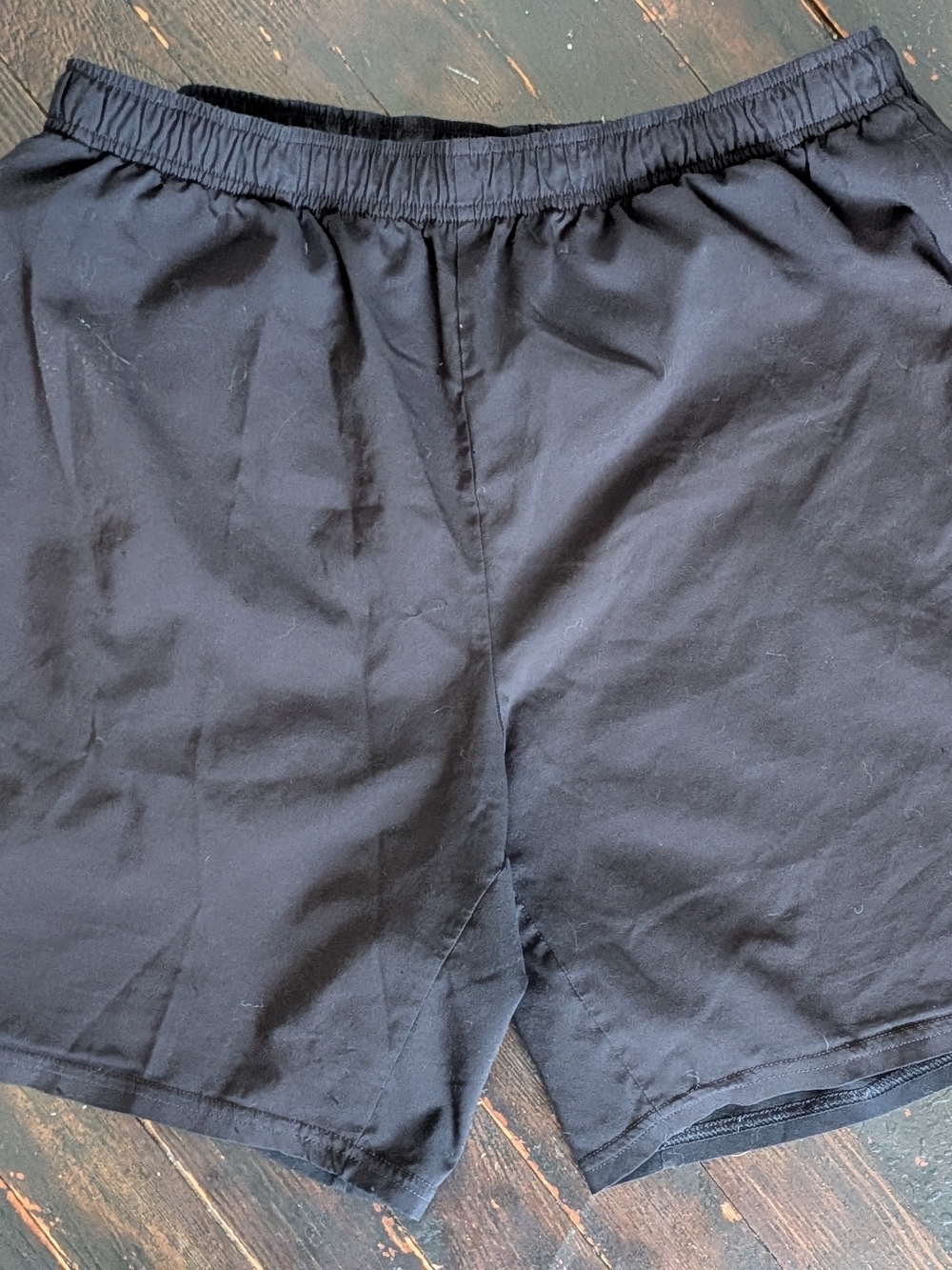 Gymshark Black Elastic-Waist Casual Shorts